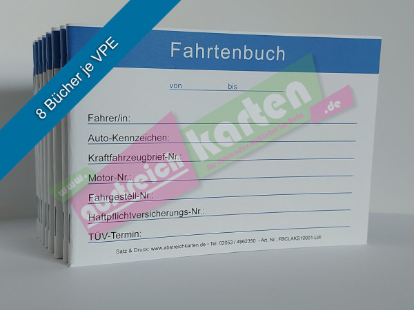 Fahrtenbücher von www.abstreichkarten.de